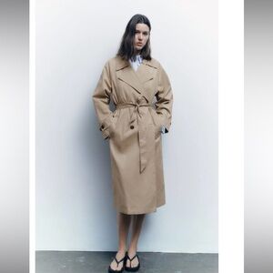 ZARA Basic Belted Trench Coat